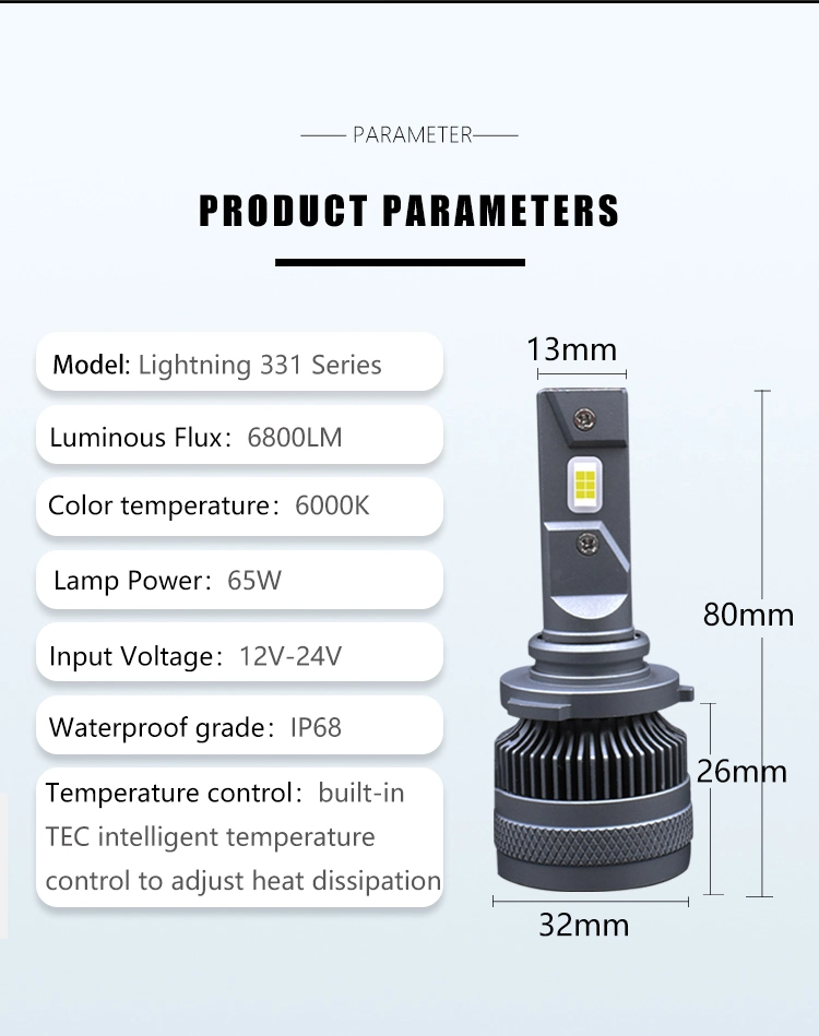 H13 3570 LED Headlight 130W All in One Car LED Headlights Bulb Head Lamp Fog Light LED Bulb