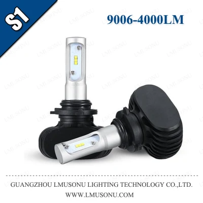 Lmusonu S1 9006 LED faro automotriz luz de cabeza baja alta 35W 4000lm bombillas de faros LED de coche